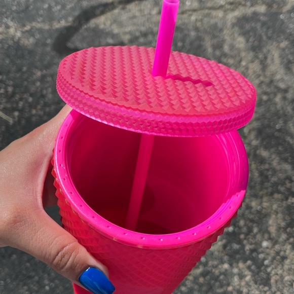 🆕 BNWT Neon Pink Jelly Starbucks Tumbler - Picture 3 of 4